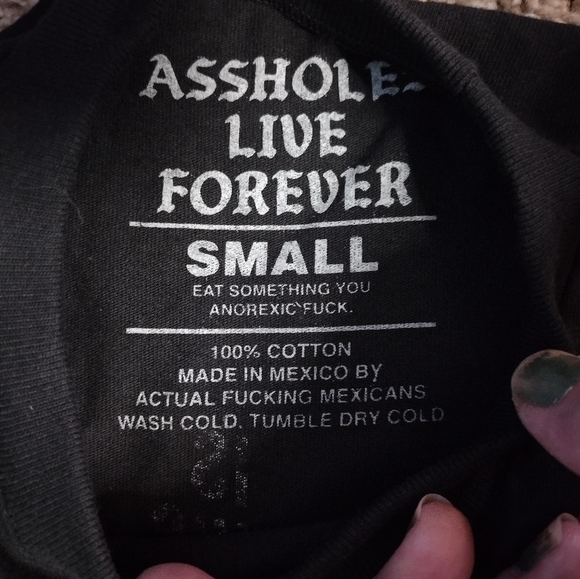 Black Graphic Skeleton Design Tee NWOT - Picture 8 of 9